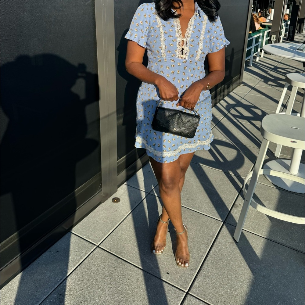 Kimchi Blue Leah Lace-Inset Mini Dress Urban Outfitters